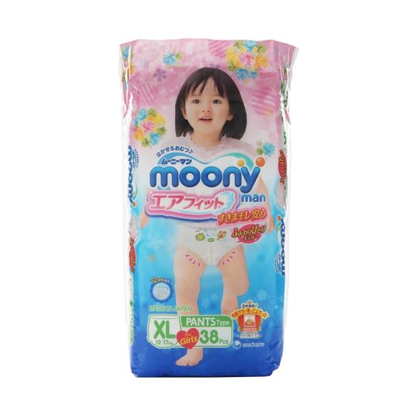 Трусики Moony обычные для девочек 12-17 кг. 38 шт. (BIG) 